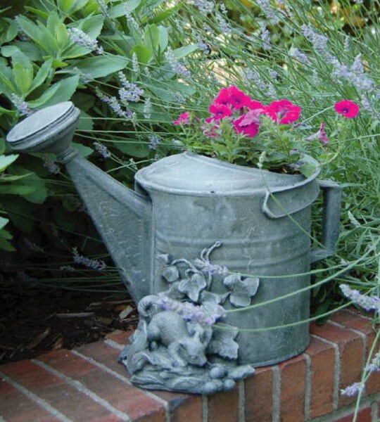 architectural interest watering can planter sculpture vase urn pot statuary